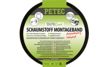 Petec ruban de montage en mousse ruban adhésif double face 10 m x 19 mm x 1 mm