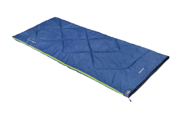 High Peak Patrol deken slaapzak 190 x 80 cm blauw/donkerblauw