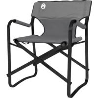 Silla de director plegable de acero negra Deck Chair Coleman