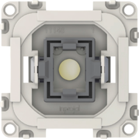 Inprojal System 10.000 Off switch with LED indicator lamp installation depth 26 mm yellow