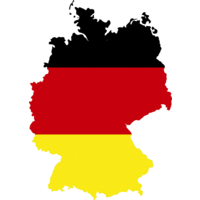 Sch&uuml;tz Land omlijning Sticker voor Voertuigen Duitsland 70 x 55 mm