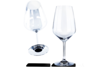 Silwy magnetische kristallen glazen WEIN BORDEAUX