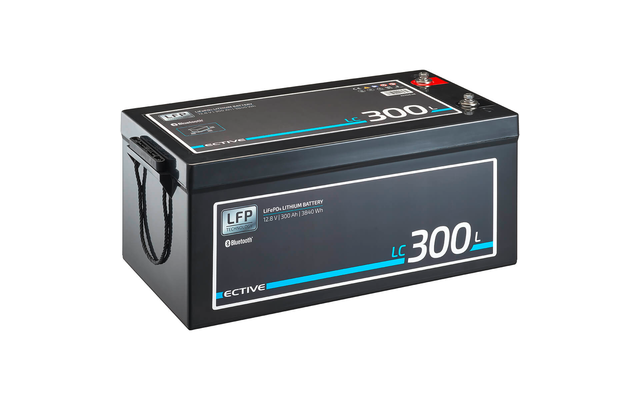ECTIVE LC 300L BT Batterie d'alimentation au lithium LiFePO4 avec module Bluetooth 12 V 300 Ah
