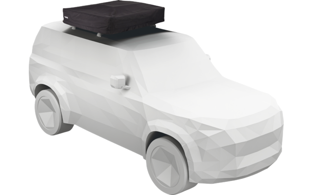 Deux personnes allongées dans une tente ouverte regardent un paysage de montagnes ; deux mugs et un appareil photo sont devant eux