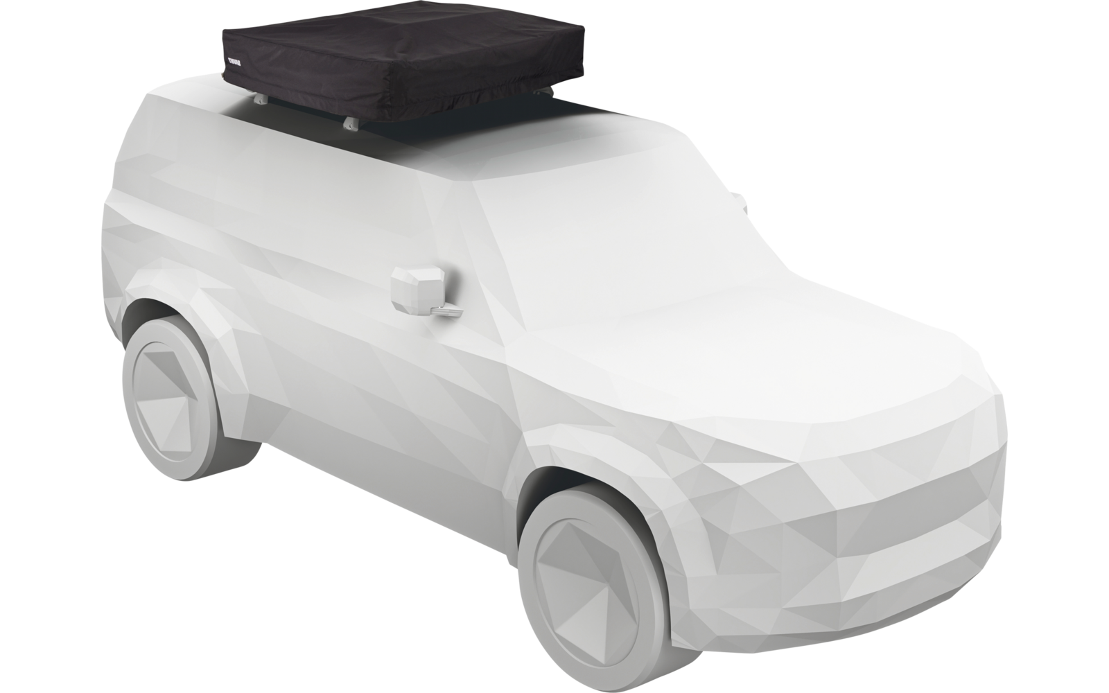 Deux personnes allongées dans une tente ouverte regardent un paysage de montagnes ; deux mugs et un appareil photo sont devant eux