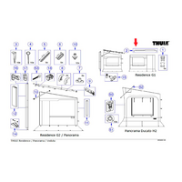 Thule Fensterstange passend zu Thule Safari Room / Residence