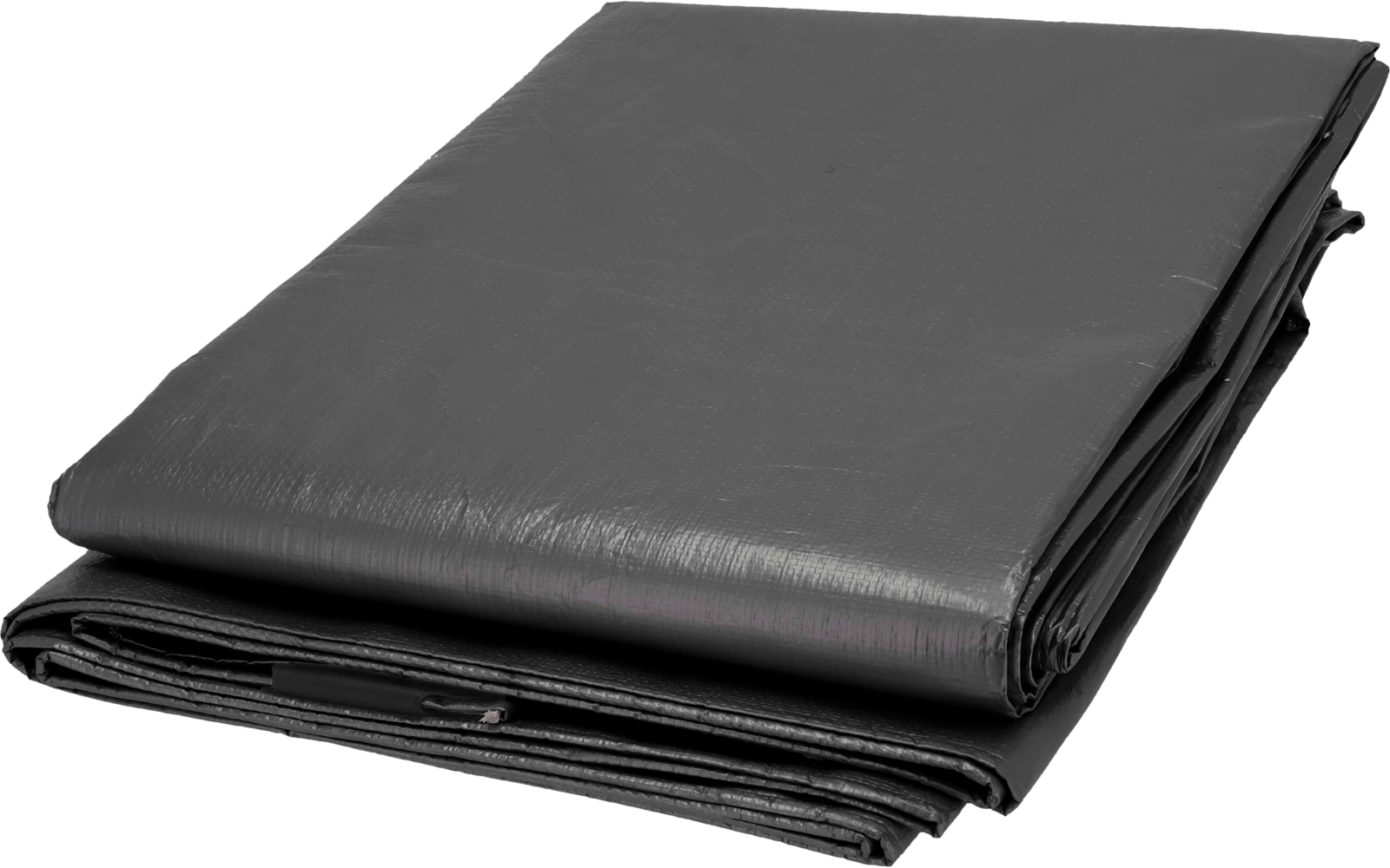 Gefaltete graue Plane auf weißem Hintergrund