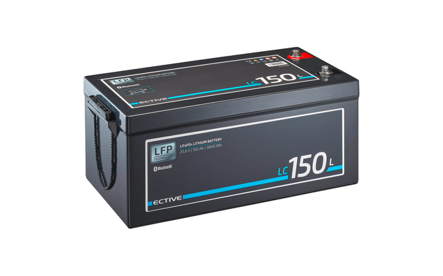 ECTIVE LC 150L BT Batería de alimentación de litio LiFePO4 con módulo Bluetooth 24 V 150 Ah
