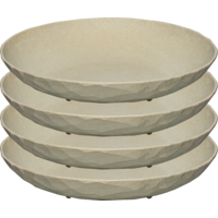 Koziol Club Plate Teller 220 mm 4-tlg. (tief) - Nature Desert Sand