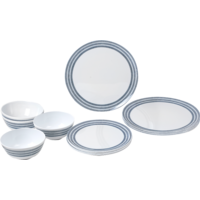 Brunner Midday Bluebay Melamin Geschirrset rutschhemmend BPA-frei unzerbrechlich 12-teilig 