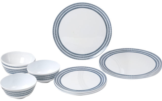 Produktbild Brunner Midday Melamin Geschirrset rutschhemmend BPA-frei unzerbrechlich 12-teilig 1