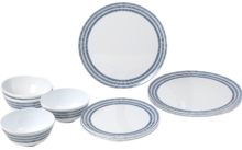 647326 319056 705079 588907 302234 518410 674295 - Brunner Midday Melamin Geschirrset rutschhemmend BPA-frei unzerbrechlich 12-teilig