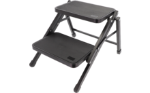 708268 - Berger opvouwbare dubbele trede staal zwart / zilver