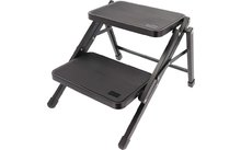 708268 - Marchepied double pliable en acier noir/argent Berger