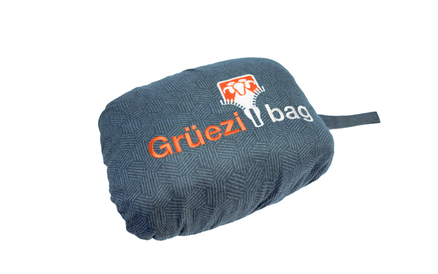 Grüezi Bag Feater - De Voetenverwarmer Rookblauw Verwarmd Extra Zakje