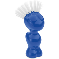 Koziol Tweetie groenteborstel van biocirculair kunststof 12,9 cm sterk blauw