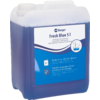 Conteneur de liquide bleu portant l'étiquette Fresh Blue 5 l de Berger