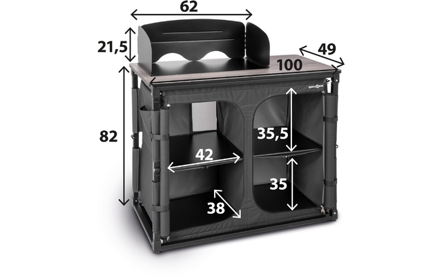 Product afbeelding Brunner El&ugrave;top Compack Daily CT Campingk&uuml;che schwarz 100 x 49 x 82 cm 1