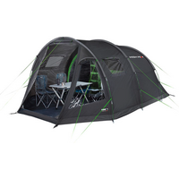 High Peak tente tunnel pour 5 personnes Torri 5.0 gris fonc&eacute; / vert