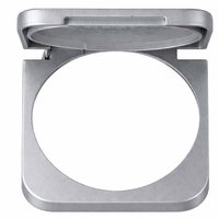 Inprojal System 10.000 Klappdeckel federunterst&uuml;tzt f&uuml;r Steckdose altsilber mattgl&auml;nzend glatt