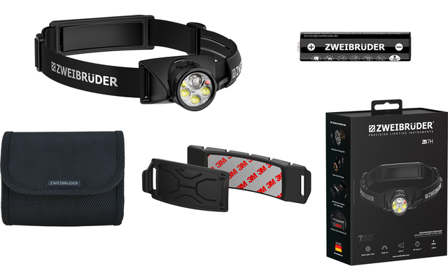 Produktbild Zweibr&uuml;der ZB7H  Stirnlampe mit Fokusfunktion 1200 lm 1