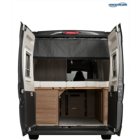 Hindermann rear unit organization system for rear doors suitable for MB Sprinter from 2018 (W907 / W910) grey