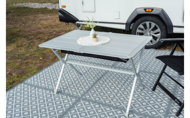 Immagine del prodotto Tavolo con piano arrotolabile Berger Nera in alluminio 115 x 78,5 cm 1