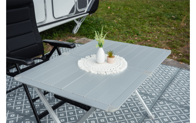 Immagine del prodotto Tavolo con piano arrotolabile Berger Nera in alluminio 115 x 78,5 cm 1