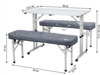 Berger Trevi Picknicktisch-Set 90 x 52,5 cm 