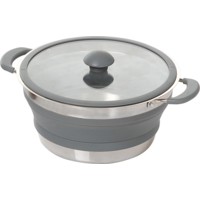 Brunner Volcano Fold Away Cooking Pot gris 24 cm