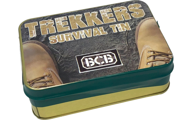 BCB CK015L Lata de supervivencia para excursionistas Caja de supervivencia de 20 piezas