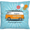 HappyLife plush cushion bus 25 x 25 cm