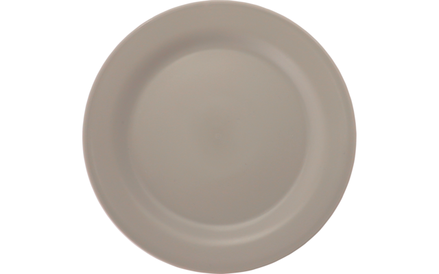 Ein leerer, weißer Teller von oben aufgenommen