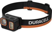 718974 713224 767510 - Duracell DH Stirnlampe mit Rotlicht und Digital Focus 