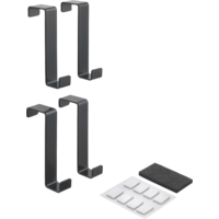 Metaltex T&uuml;rhaken 4er Set schwarz