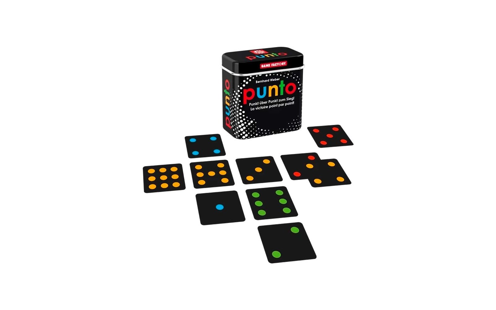 Product afbeelding Game Factory Punto Kartenspiel Schnelles Strategiespiel f&uuml;r 2-4 Spieler ab 7 Jahren 1