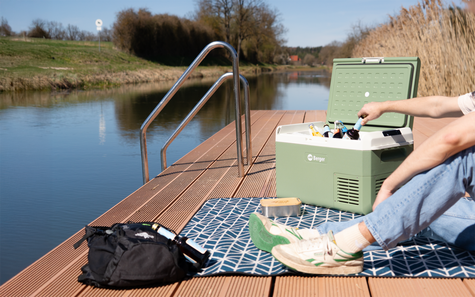 Produktbild Berger EPL Kompressor K&uuml;hlbox mit Tiefk&uuml;hlfunktion 12V 24V 230V 1