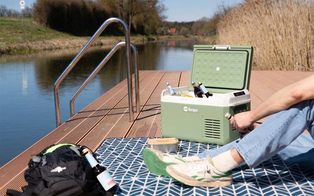 Produktbild Berger EPL Kompressor K&uuml;hlbox mit Tiefk&uuml;hlfunktion 12V 24V 230V 1