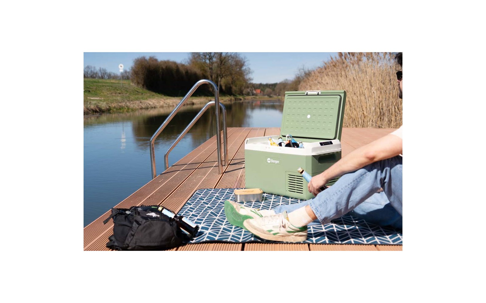 Produktbild Berger EPL Kompressor K&uuml;hlbox mit Tiefk&uuml;hlfunktion 12V 24V 230V 1