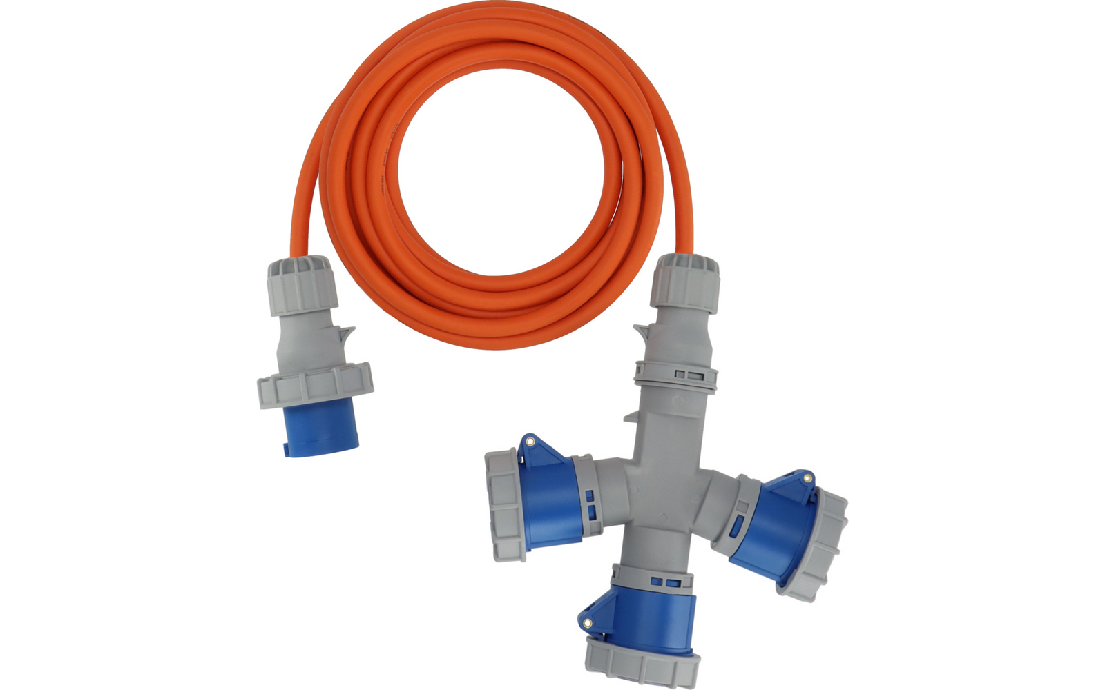 Product afbeelding CEE Verl&auml;ngerungskabel 3-fach Verteiler 230 V 16 A IP67 f&uuml;r 3 Ger&auml;te 1