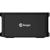 Black rectangular housing with a white circular logo and the word "Berger" centered on the front; rounded sides with side recesses and small feet at the bottom