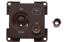 Inprojal System 10.000 Kombi Steckdose 12V mit TV 