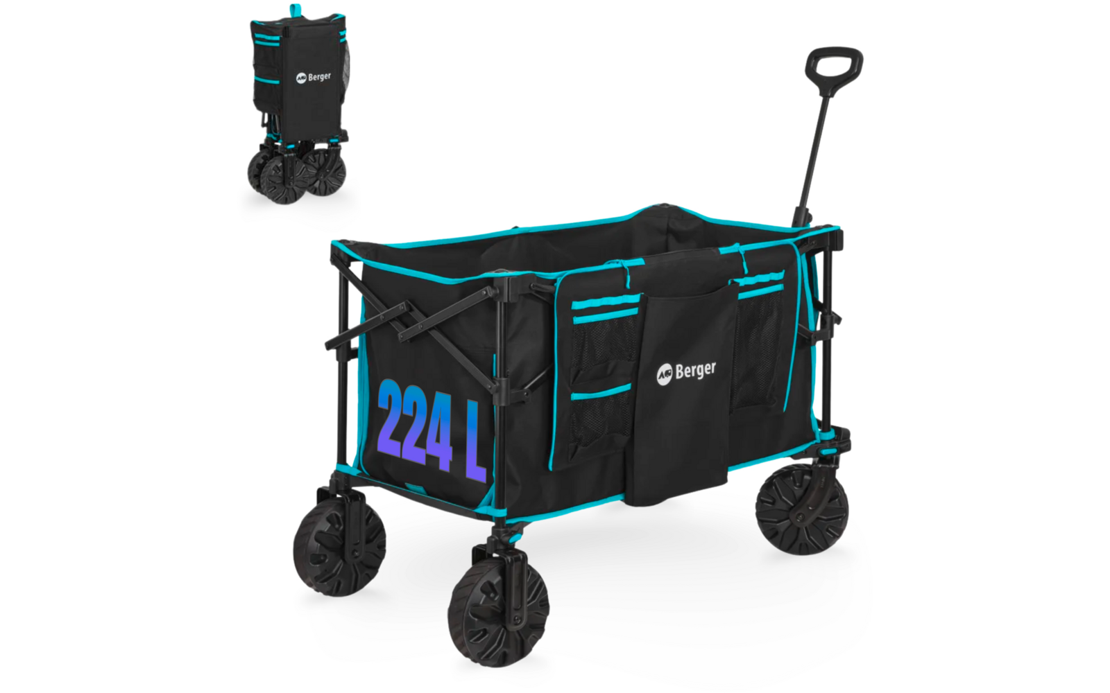 Produktbild Berger Offroad Bollerwagen Waimea schwarz 1