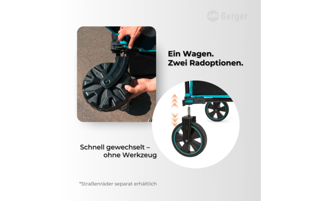 Produktbild Berger Offroad Bollerwagen Waimea schwarz 1