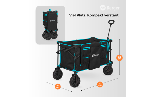 Produktbild Berger Offroad Bollerwagen Waimea schwarz 1