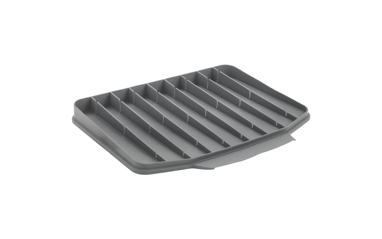 Grijze metalen grillrooster met parallelle staven