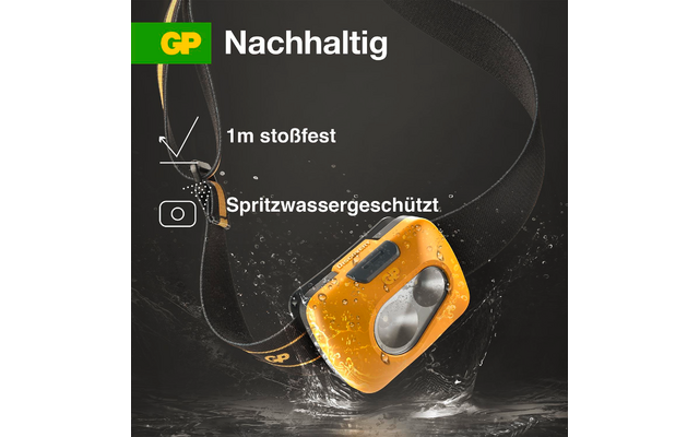 Produktbild GP Batteries CH42 Stirnlampe 110 Lumen spritzwassergesch&uuml;tzt 1