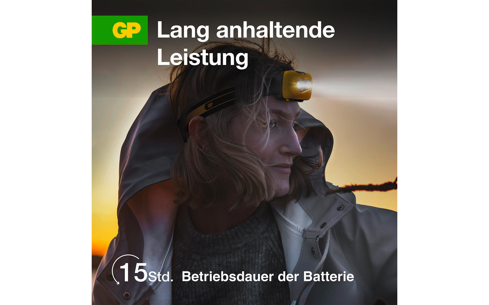 Produktbild GP Batteries CH42 Stirnlampe 110 Lumen spritzwassergesch&uuml;tzt 1