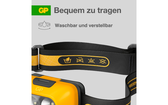 Produktbild GP Batteries CH42 Stirnlampe 110 Lumen spritzwassergesch&uuml;tzt 1