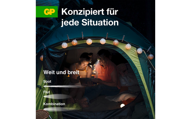 Produktbild GP Batteries CH42 Stirnlampe 110 Lumen spritzwassergesch&uuml;tzt 1